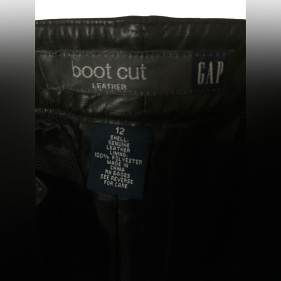 Gap Genuine Leather Pants Size 12 - Picture 4 of 5